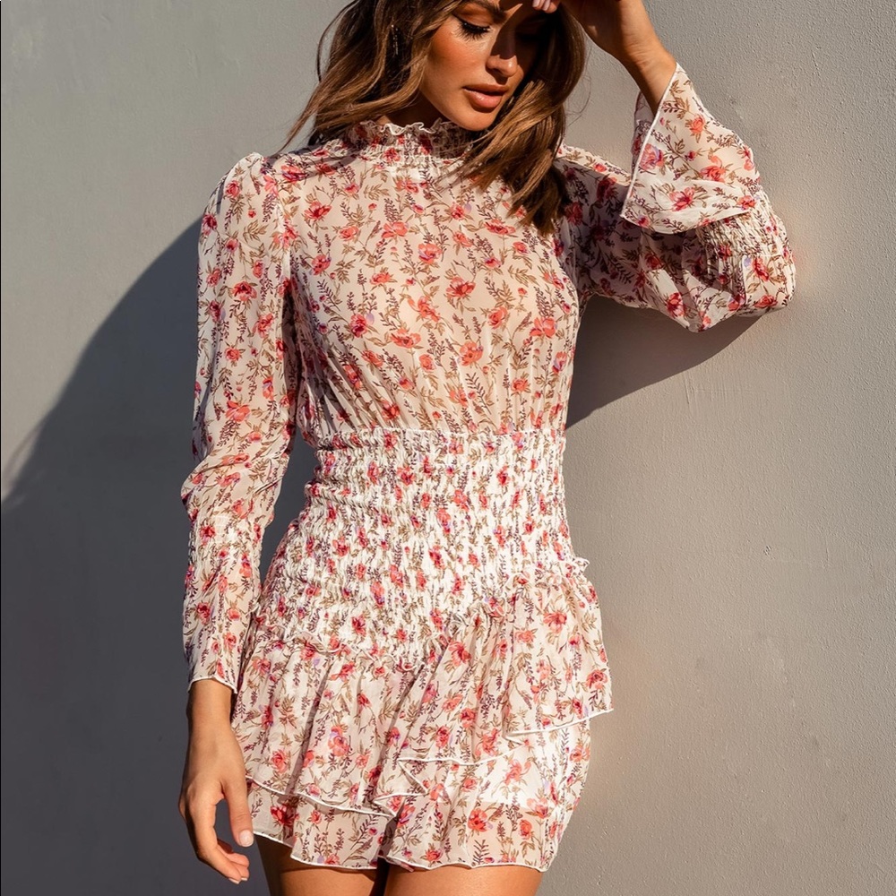 NWOT PRINCESS POLLY GUETTA MINI DRESS WHITE 8
